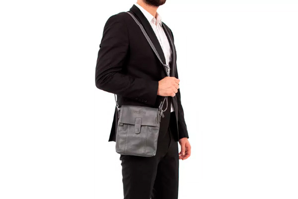 Мужская деловая сумка через плечо Monkton Grey 