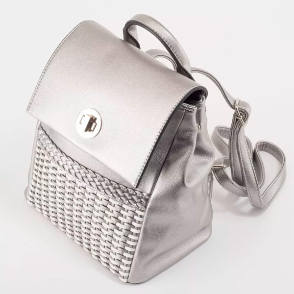Рюкзак для девушек David Jones 5972-2, silver