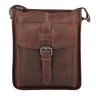 Cумка мужская Ashwood Leather, 4551 коричневая