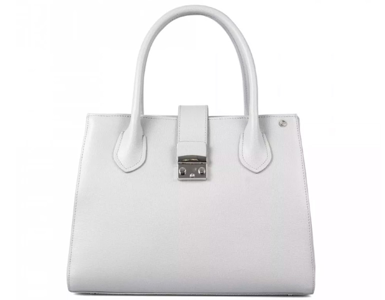 Белая женская сумка Афина, 443, белая сафьяно