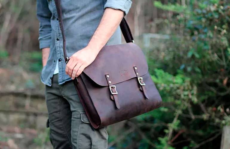 Брендовая мужская сумка KLONDIKE «Brett», темно-коричневая, KD1038-01