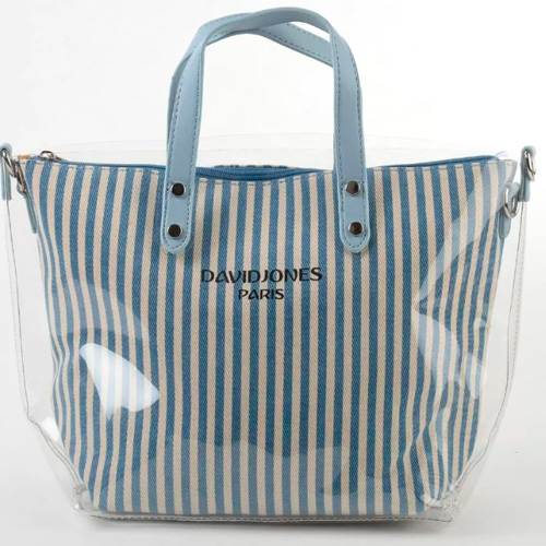 Женская сумка шоппер David Jones, 5685 l.blue 