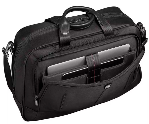 Кожаная сумка для ноутбука VICTORINOX VX One Business Duffel 15,6'', чёрная, 600613