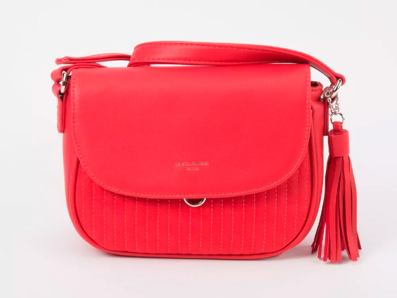 Красная женская сумка David Jones, 5967-1 