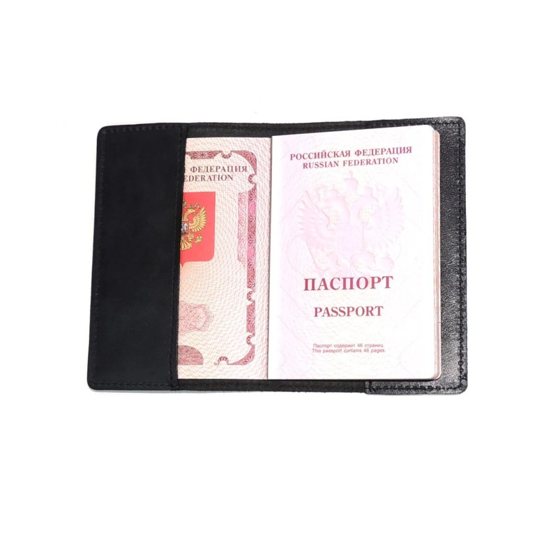 Обложка для паспорта Natalia Kalinovskaya Отг-61 Тигр чёрный