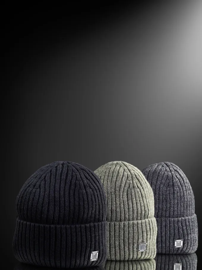 Шапка мужская 12828/2 MARHATTER чёрный (57-59)