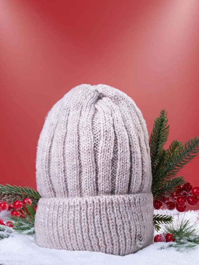 Шапка женская 12838/2 MARHATTER св.коричневая (56-58)