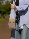 Сумка женская для телефона 5509 l.grey