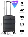 Чемодан для ручной клади из полипропилена Rion+, 460  18"
