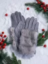 Перчатки женские Юйлин 7749 серые