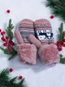 Варежки женские  KimLin 260 пудра