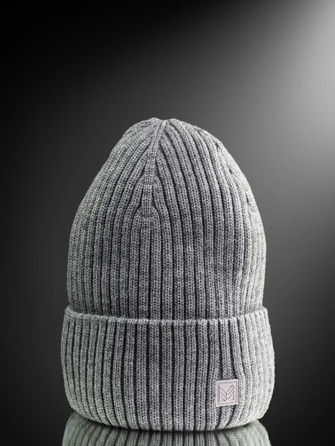 Шапка мужская 12780 MARHATTER серый меланж (57-59)
