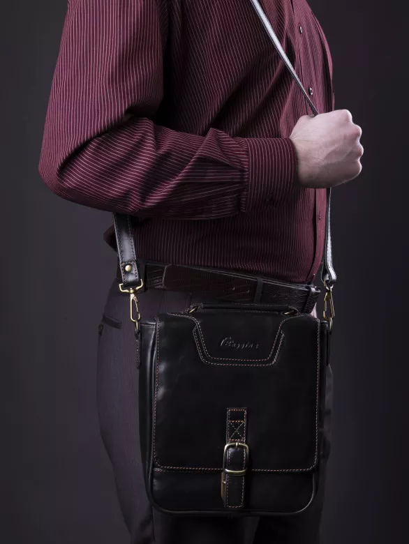 Сумка мужская Baggins 1074 черная друид
