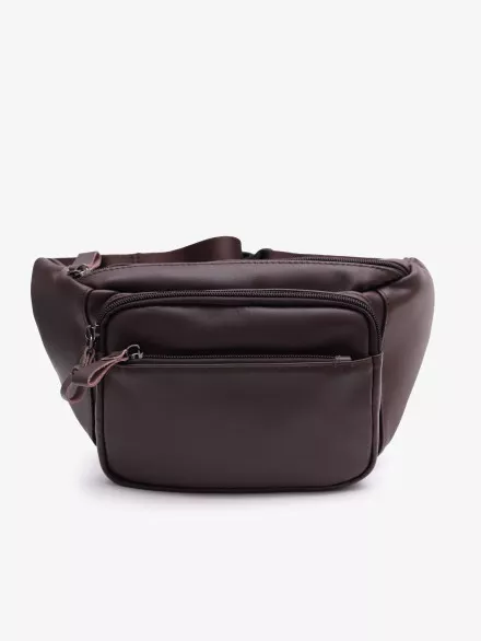 Мужская сумка на пояс ZUOBINLI 0186(9810) коричневая