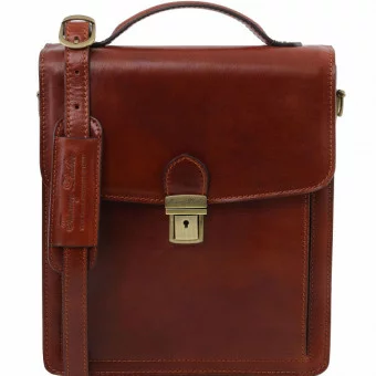 Мужской кожаный планшет Tuscany Leather, TL141424 David коричневый
