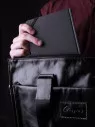 Сумка мужская Baggins 1015 черная пул ап(портфель)