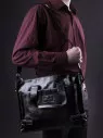 Сумка мужская Baggins 1015 черная пул ап(портфель)