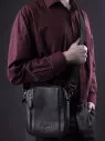 Сумка мужская Baggins 0109 черная фл.