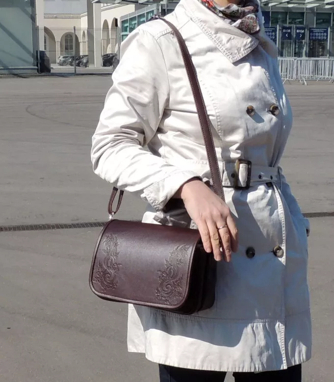 Сумка женская Natalia Kalinovskaya, "Стела" коричневая