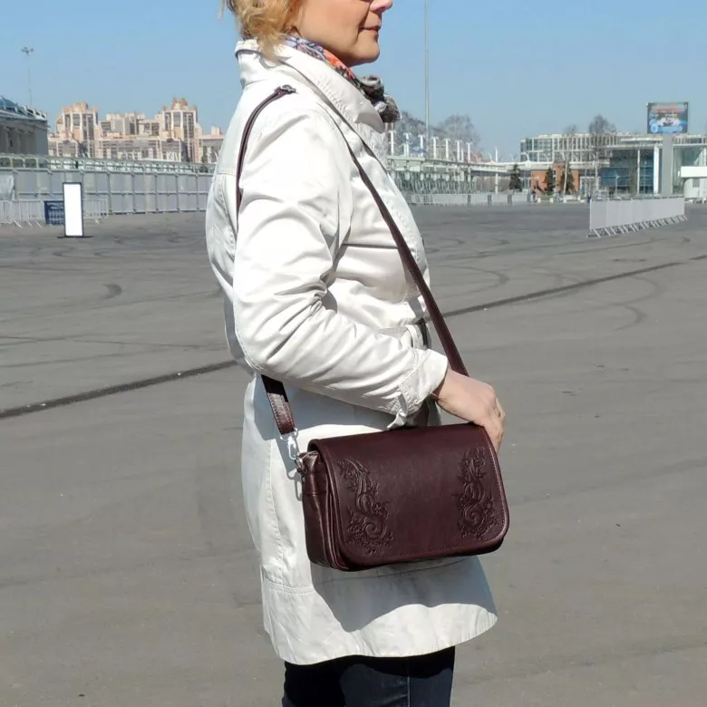 Сумка женская Natalia Kalinovskaya, "Стела" коричневая