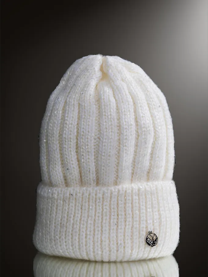 Шапка женская 12838/2 MARHATTER молочный (56-58)