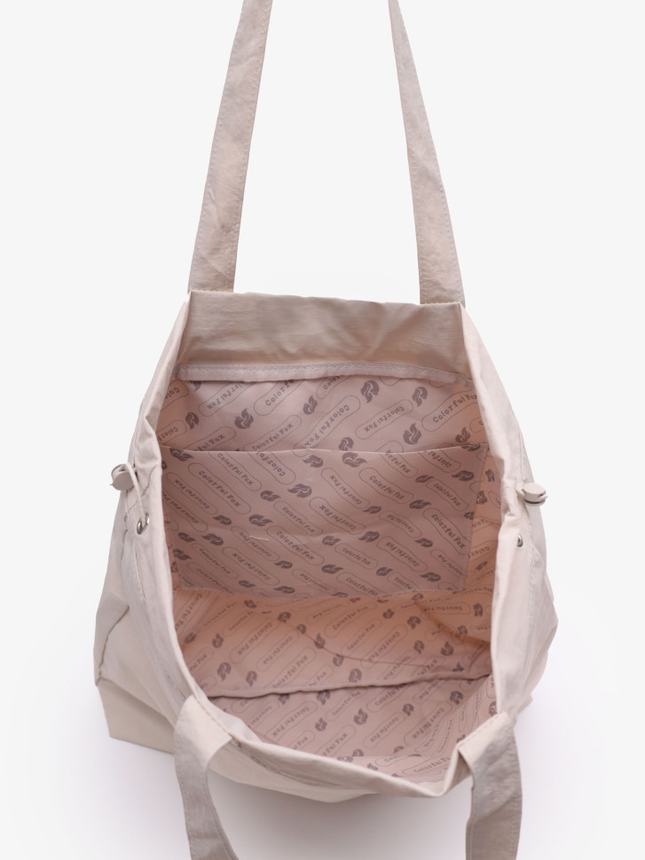 Сумка-шопер Colorful Fox Б 822 бежевая Сумка-шопер Colorful Fox Б 822 бежевая