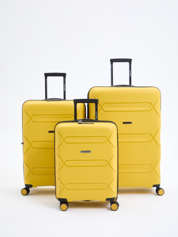 Чемодан L'Case, Miami без расширения жёлтый Чемодан L'Case, Miami без расширения жёлтый