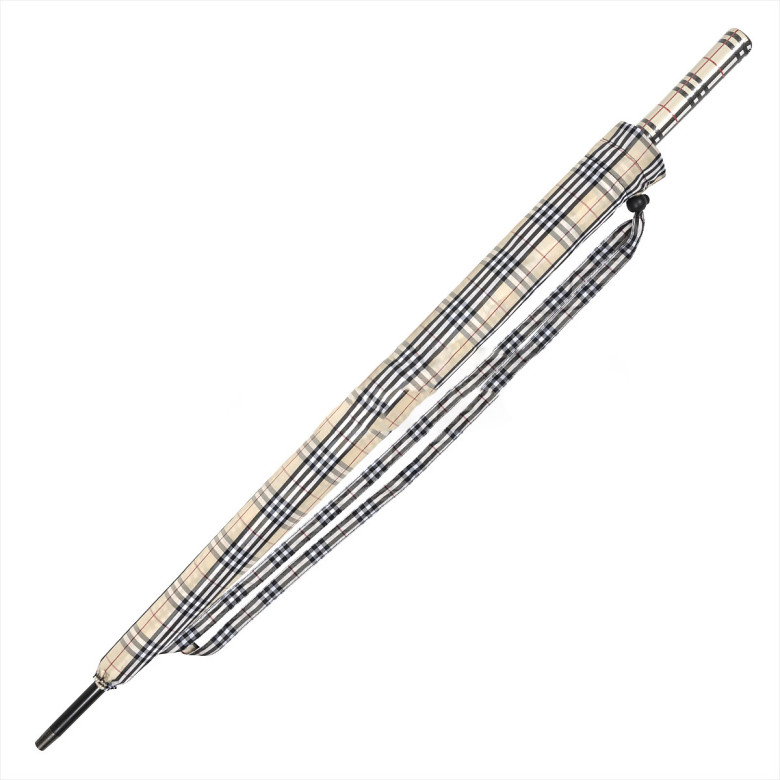 Зонт-трость Almas 437, 16 спицы, ручка прямая кожа