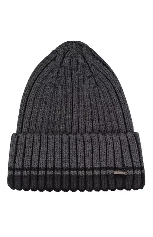 Мужская шапка 12777 MARHATTER серая