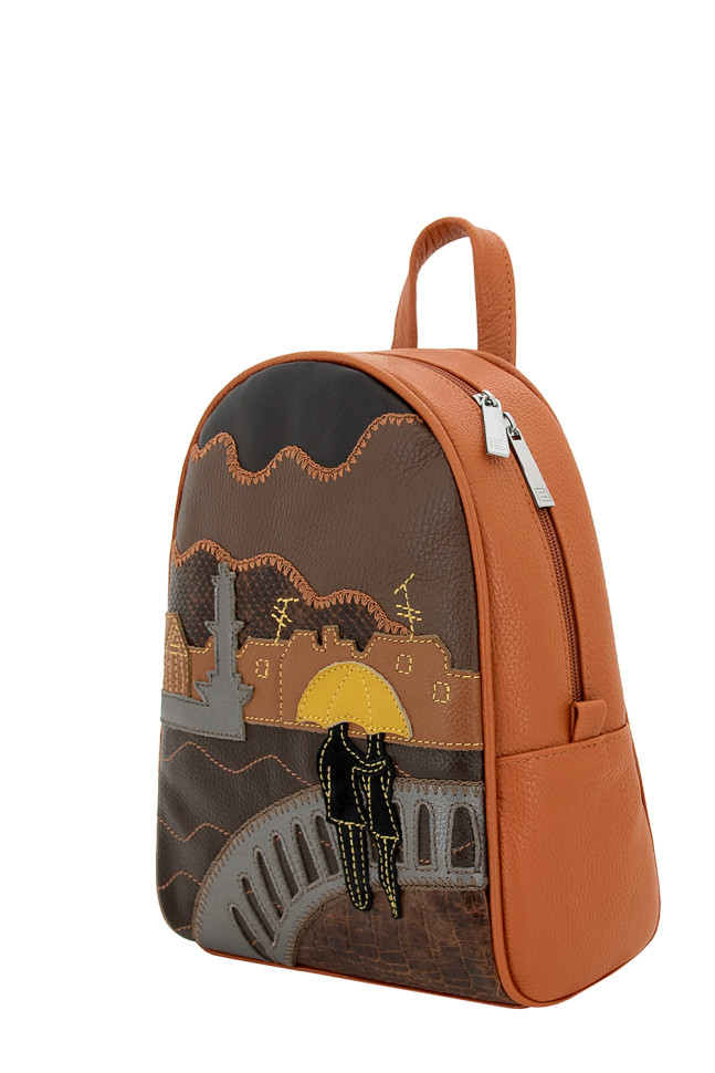 Рюкзак Protege 348-113 "Город №15" рыжий Рюкзак Protege 348-113 "Город №15" рыжий