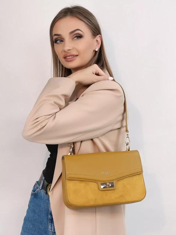 Сумка женская David Jones 6775 mustard Сумка женская David Jones 6775 mustard