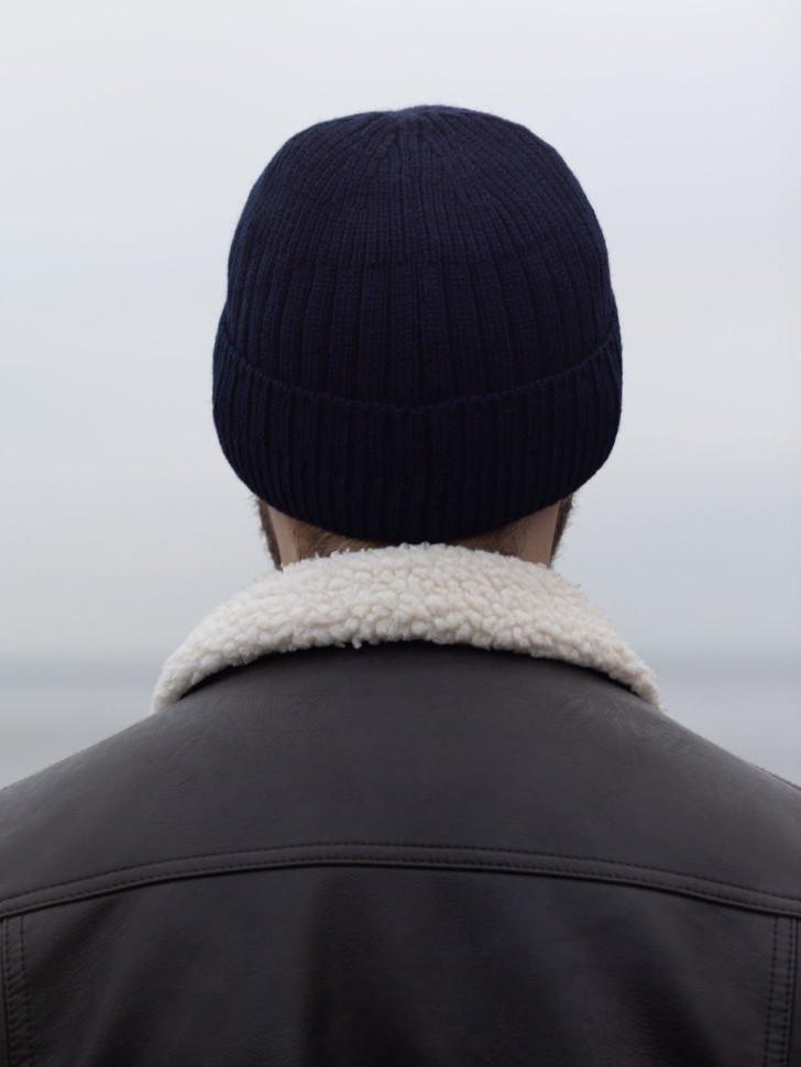 Шапка мужская 12072/2 MARHATTER тёмно-синяя (57-59)