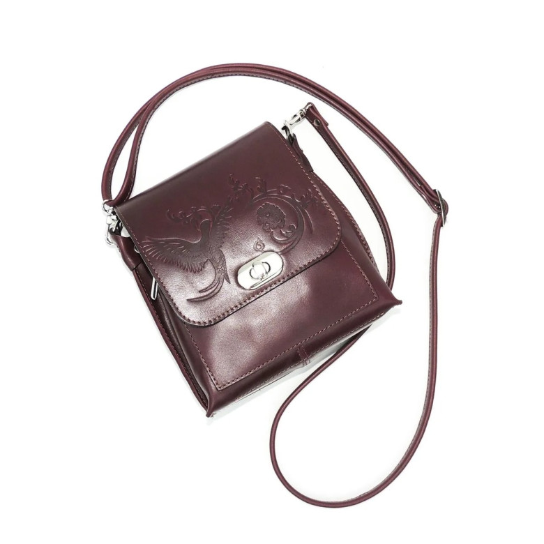 Сумка женская Natalia Kalinovskaya 76п.681 Джун бордо гладкая