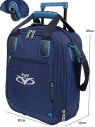 Сумка для ручной клади с колёсами TsV 463.32 РК синяя (Северный Ветер и Smartavia)