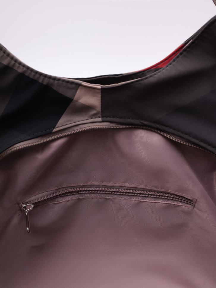 Сумка женская Runyi 08 серая клетка Сумка женская Runyi 08 серая клетка