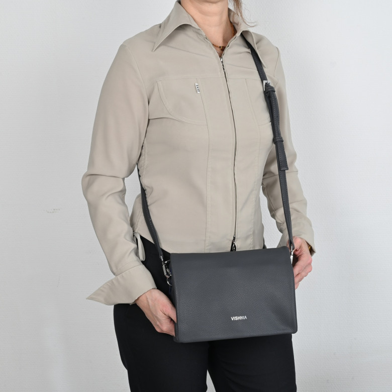  Сумка женская Vishnia 0008 grey