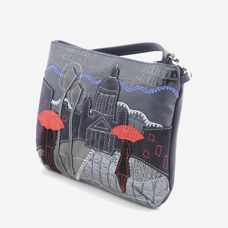 Сумка планшет Protege, ДС-261-69 Город №10 синяя