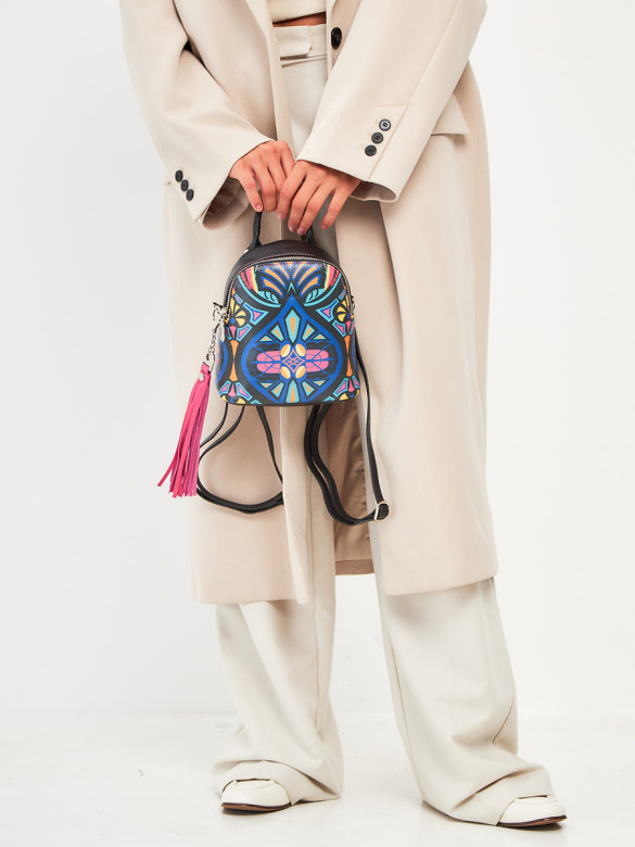 Рюкзак Curanni 2412 орнаменто фуксия