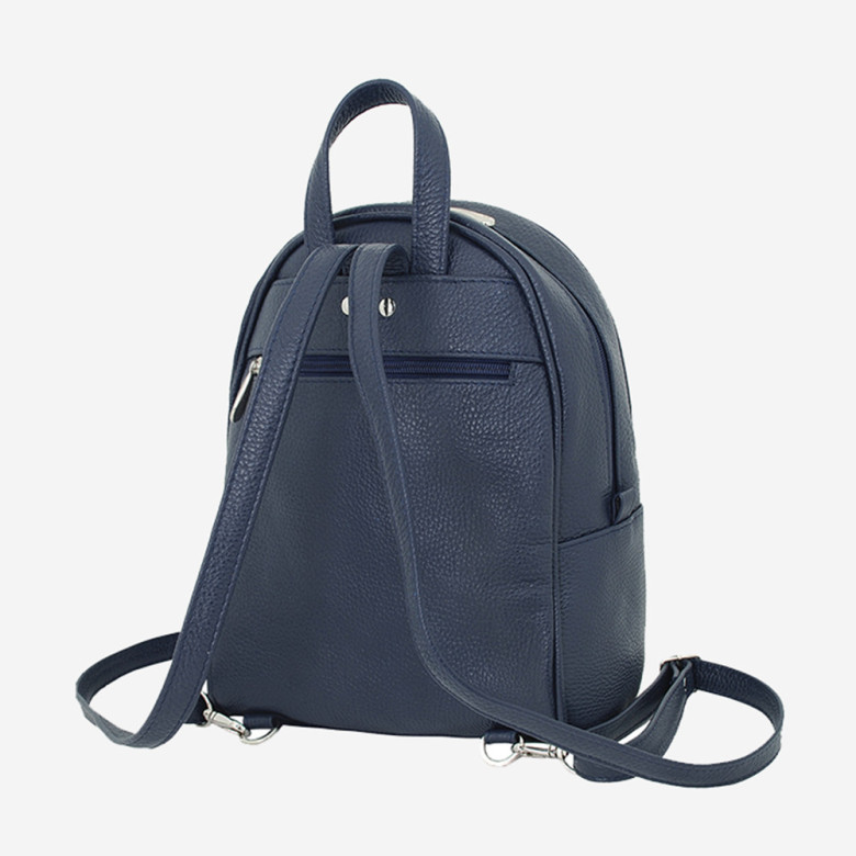 Кожаный рюкзак Protege, 348-194 "Город №6" синий