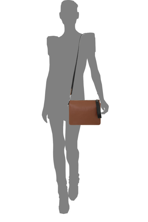 Сумка женская Protege, Ц-450 бисквит/сигаро фл.+гл.