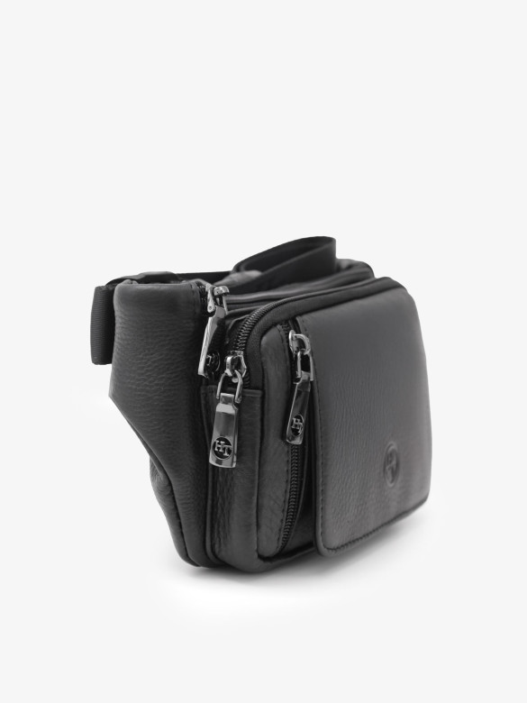 Мужская сумка на пояс Hight Touch 8786-34 черная Мужская сумка на пояс Hight Touch 8786-34 черная