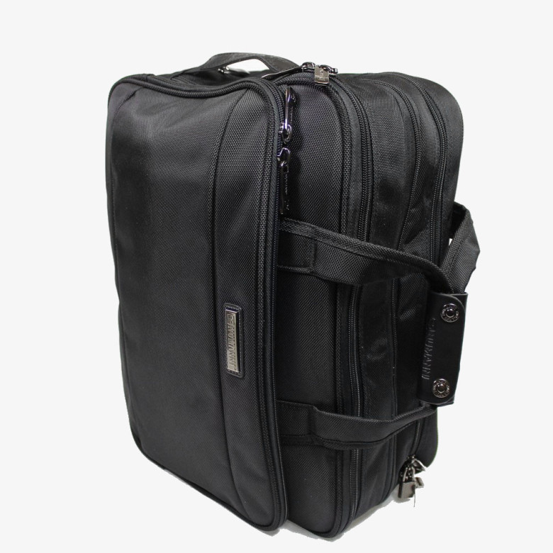 Мужская сумка раздвижная из текстиля Numanni 882 чёрная Мужская сумка раздвижная из текстиля Numanni 882 чёрная