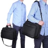Мужская сумка раздвижная из текстиля Numanni 882 чёрная Мужская сумка раздвижная из текстиля Numanni 882 чёрная