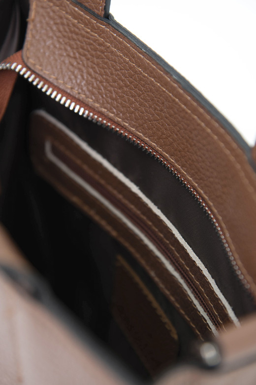 Сумка Protege Ц-554 тыква/бежевый/коричневый флотер Сумка Protege Ц-554 тыква/бежевый/коричневый флотер