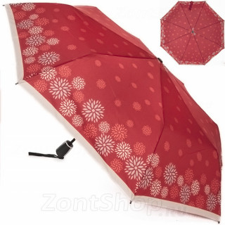Зонт женский Doppler 744146529-03 красные ажурные цветы