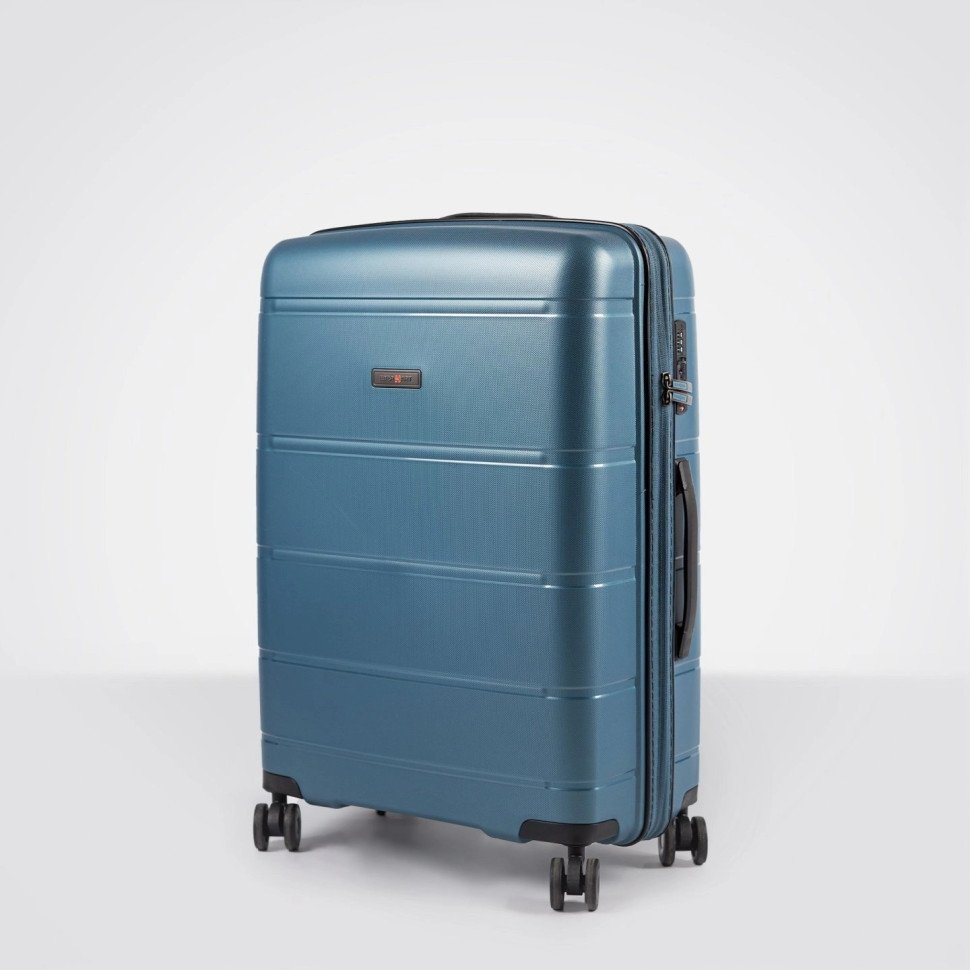 Чемодан Eberhart Link 32L-011 4 колеса голубой