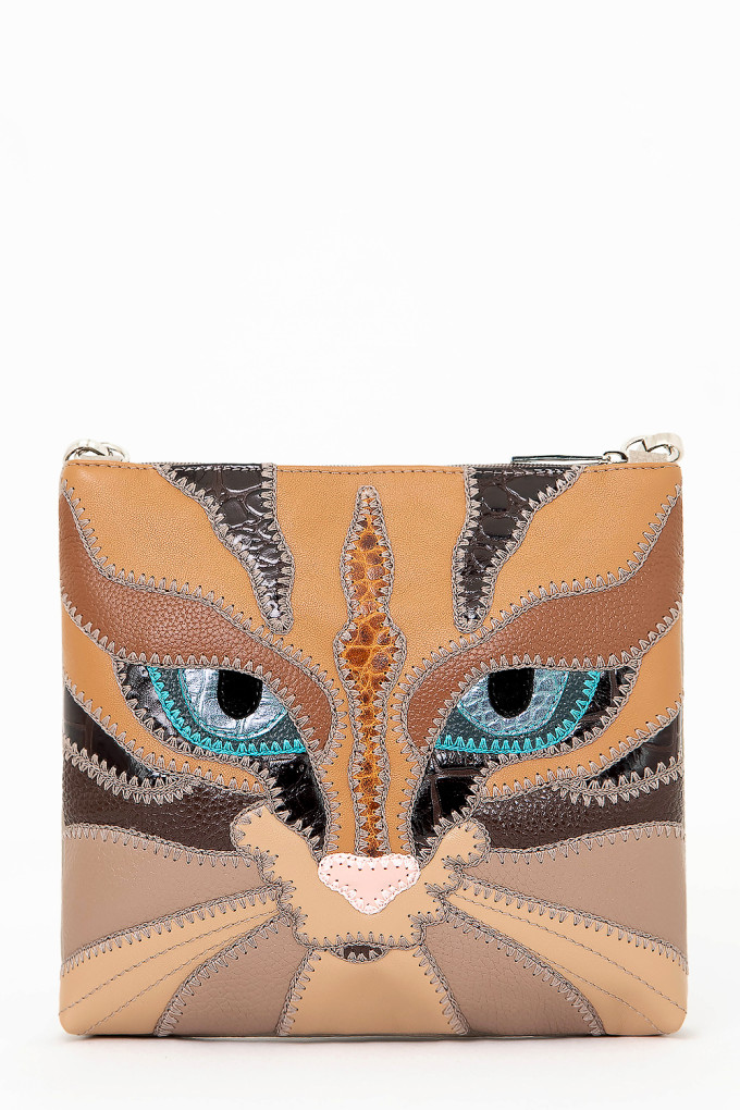 Сумка-планшет женская Protege, ДС-310-198 Кот №50 капучино