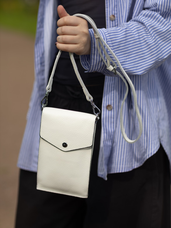 Сумка женская для телефона 5509 white