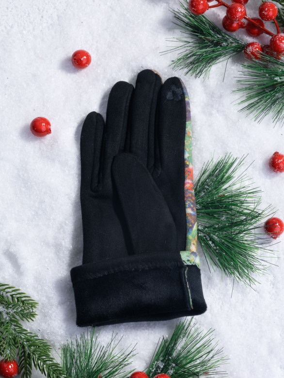 Перчатки женские Ангел 111-30 цветочные поля