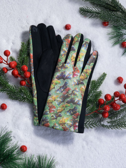 Перчатки женские Ангел 111-30 цветочные поля